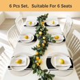 thumbnail image 5 of Black Vintage Round 13 Inch Placemats Set of 8, Geometric Stripes Simple Lines HeatResistant Non Slip Place Mats for Dining Table, Wipeable Braided Kitchen Table Mats for Housewarming, 5 of 9
