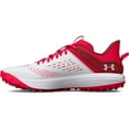 thumbnail image 1 of Under Armour Chaussures de Baseball Yard Low Turf pour Hommes, (601) Rouge/blanc/blanc, 9.5, 1 of 6