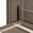 thumbnail image 5 of Harper & Bright Designs Queen Murphy Bed with Rotating Frame and Convertible Desk, Foldable Wall Bed Frame with Shelves, Hidden Murphy Bed Cabinet with Extra Storage Racks, Gray, 5 of 17