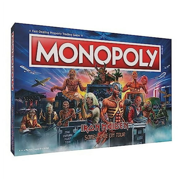 Juego de mesa USAOPOLY Monopoly Iron Maiden +8 Años