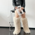thumbnail image 5 of Women's Winter Faux Mongolian Fur Knee High Snow Boots-Warm Fashionable Solid Boots, 5 of 5