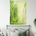 thumbnail image 3 of Spa Tapestry, Green Beautiful Lush Asian Bamboos with other Tree Braches and Bushes Image, Wall Hanging for Bedroom Living Room Dorm Decor, 60W X 80L Inches, Green and Pale Green, by Ambesonne, 3 of 5