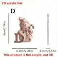 thumbnail image 3 of 26 English Letter Christmas Ornament Christmas Tree Decoration 2D Acrylic Decoration Car Rearview Mirror Ornament, 3 of 5