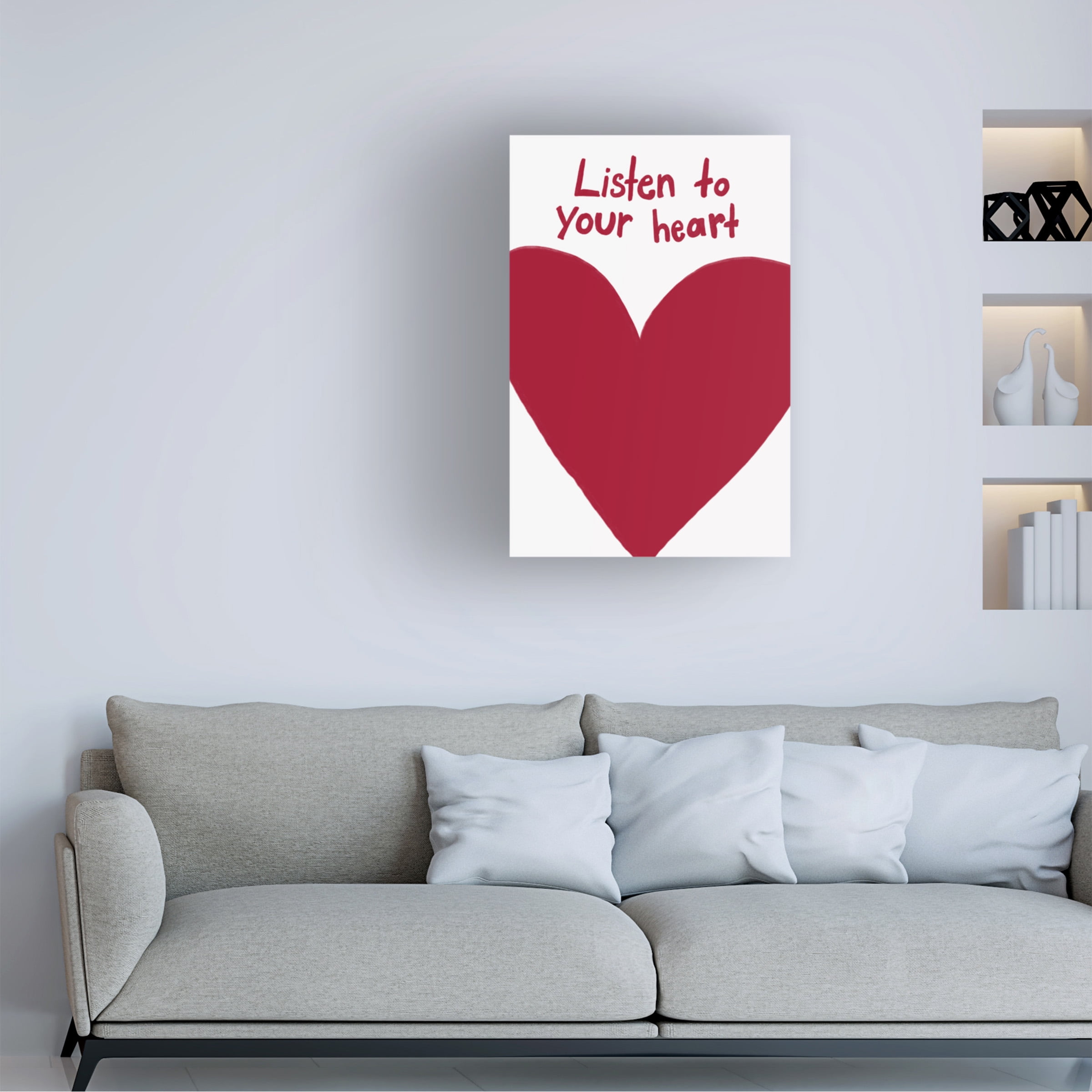 Athene Fritsch 'Listen To Your Heart' Canvas Art