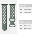 thumbnail image 3 of Recoppa Compatible with Apple Watch Band 38mm 40mm 41mm 42mm 44mm 45mm for Women Men, Breathable Sport Soft Silicone Straps Replacement Wristbands for iWatch SEries 9 8 7 6 5 4 3 2 1 SE", 3 of 6