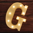 thumbnail image 1 of Luces LED de marquesina con letras, 26 letras del alfabeto iluminadas, letrero con números y letras para bodas, fiestas de cumpleaños, lámpara navideña a pilas, luz nocturna, decoración para el hogar, 1 of 5