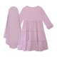 thumbnail image 4 of Vestido de cuello redondo y manga larga para niña, mono de manga larga, falda larga, conjunto de dos piezas de encaje plisado, conjunto de vestido para niña, 4 of 8
