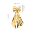 thumbnail image 4 of Large Yellow Christmas Bow Decorations, 43.31 Inch Oversized Metallic Fabric Big Bow Hanging Ornament for Christmas Tree Wall Window Arch Home Party Indoor Outdoor Holiday Decor, 4 of 10