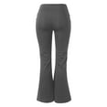 thumbnail image 5 of XIMIN Ladies Solid Color Pants Womens High Waist Pant Soft Sport Yoga Leggings Workout Running Trousers Casual Wide Leg Pants Stretchy Boho Pants(Dark Gray,XL), 5 of 5