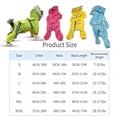 thumbnail image 3 of Reflective Pet Raincoat with Wide Brim Hood, Waterproof Dog Rain Jacket for Outdoor Walks in Heavy Rain, Adjustable Xxxl Rain Poncho for Large Dogs, 1 Pack, 3 of 7