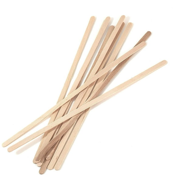 500 Pack Wooden Coffee Stirrer Sticks 5.5 inch - Bio Degradable, Eco Friendly Beverage Stirrers, Splinter Free Birch Wood - Disposable Drink Stir Sticks for Tea, Beverage, Coffee and Arts & Crafts