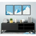 thumbnail image 6 of Kate and Laurel Sylvie Downhill Skier Framed Canvas Wall Art by Rocket Jack, Set Of 3, 18x24 Black, Cool Winter Decor, 6 of 7