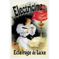 thumbnail image 3 of Cheret, Jules 11x14 Black Modern Framed Museum Art Print Titled - Electricine - Eclairage de Luxe, 3 of 5