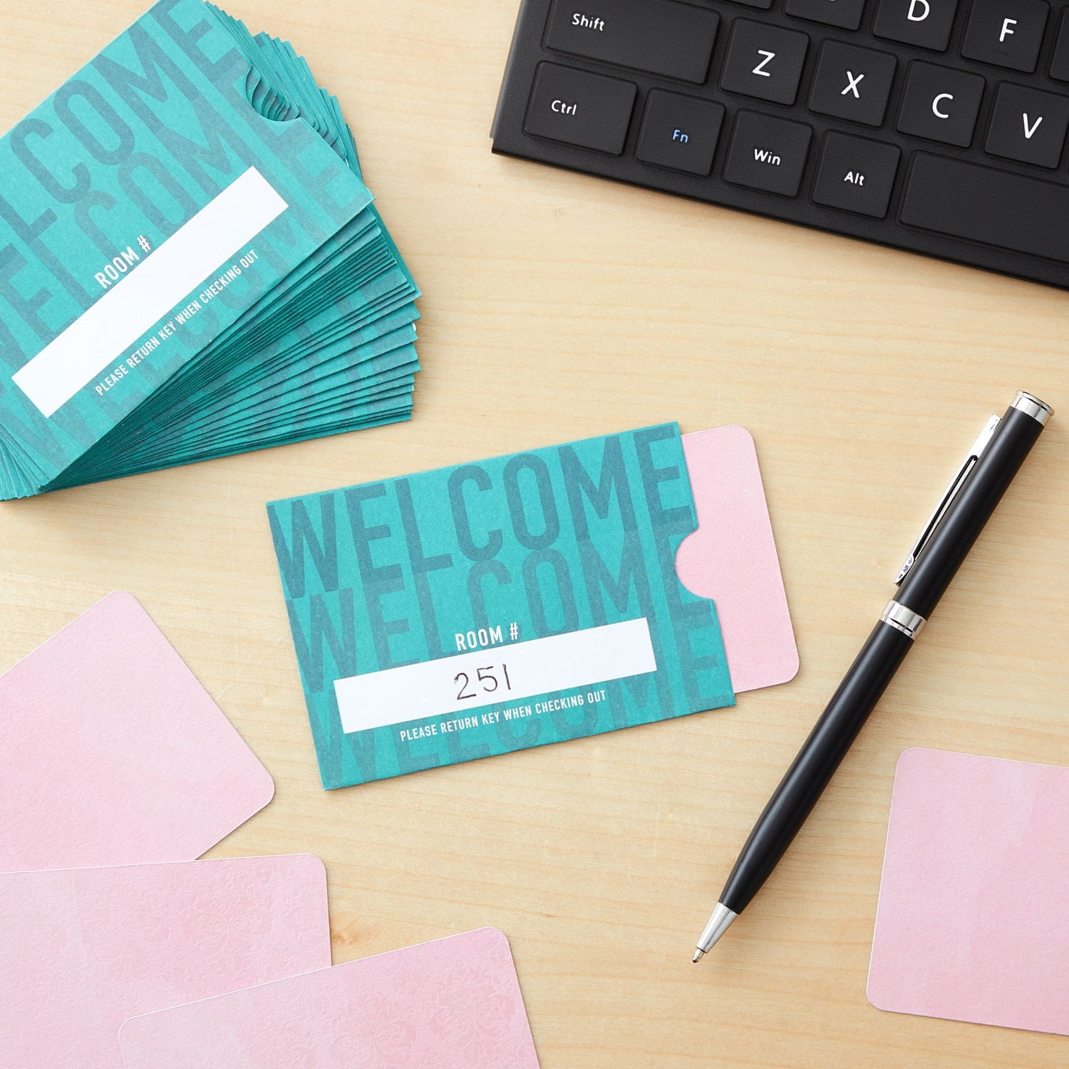 Stockroom Plus Key Card Envelopes - 500 Pack, Teal, Martinique | Ubuy