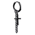 thumbnail image 3 of Cross Dangle Earring Unisex Fashion Non Piercing Earring Pendant Earring, 3 of 10