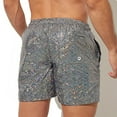 thumbnail image 6 of Aueoeo Men's Sequin Sparkly Shorts Drawstring Elastic Waist Shorts Shiny Straight Leg Partywear Fashion Shorts, 6 of 6