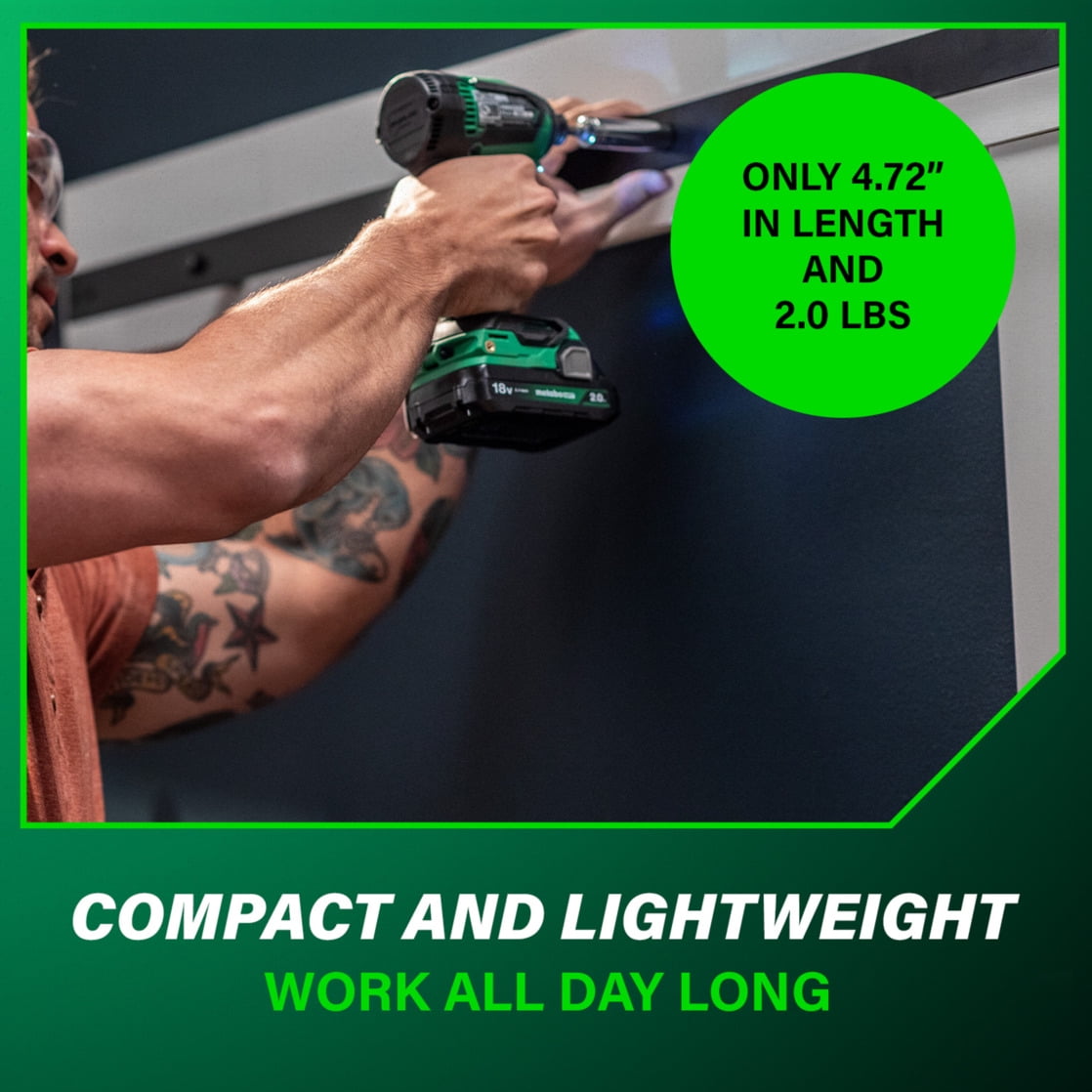 Metabo HPT 18V Cordless Driver Kit, 1/4-In Chuck, WH18DEX