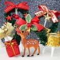 thumbnail image 4 of 10 adornos navideños para pasteles, corona navideña 3D con lazo, ideales para decorar cupcakes y fiestas (estilo aleatorio)., 4 of 7