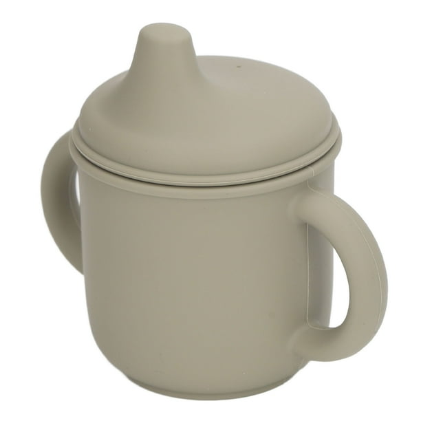 Vaso de entrenamiento BuyWeek silicona a prueba de derrames con boquilla y asas