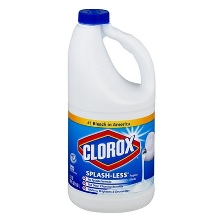 Clorox Splash-Less Bleach, Regular, 55 Ounces
