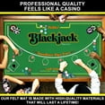 thumbnail image 3 of Gamie 2-in-1 Double-Sided Felt Casino Mat 36”x72” for Poker, Blackjack, Texas Hold’em – Tabletop Game Mat with Instruction Guide, 3 of 8