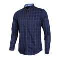 thumbnail image 4 of Camisa Manga Larga Causal Clásica Impresión Cuadros Hombre Playa Cóctel de Playa Tropical Unisex Niños Azul Macarena Camisa de manga larga para hombres, 4 of 8