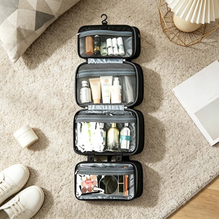 clear hanging travel toiletry bag Coastal Coated Set Americana and a webbing handle provides easy carrying and handling. Clear Hanging Travel Toiletry Bag