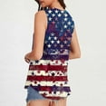thumbnail image 4 of Womens Red White and Blue Tank Tops Fourth of July Tanks Memorial Day Tank Top Women Red White and Blue Women Tops Women's Printed Sleeveless Round Neck Pullover Casual Fashionable Tank Tops, 4 of 5