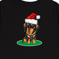 thumbnail image 4 of Inktastic Christmas Dachshund Dog Santa Boys or Girls Long Sleeve Toddler T-Shirt, 4 of 5