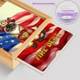 thumbnail image 4 of Firefighter Siamese Hero Rescue Fire Dept Fireman USA Flag Acrylic Plaque with Wood Photo Frame Box Cat Lover Kitten Owner Gifts Light Box - 02026, 4 of 5