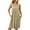 Beige, variant on Wyobmus Nightgowns for Women With Pockets Solid Color Sleeveless Sleepwear Lightweight Cozy Pleated Front Sleepdress Blow Knee Sleepshirt With Pocket Blue