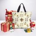 thumbnail image 6 of Honeii Sweet Bee Print Tote Bag, Reusable Grocery Shopping Bag,Shoulder Bag with Inner Pocket, 6 of 7
