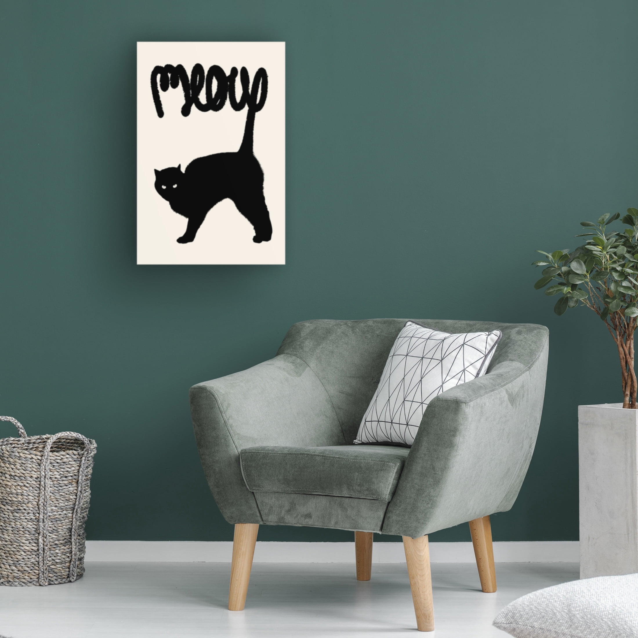 Trademark Fine Art Florent Bodart  Meow Canvas Wall Art