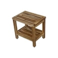 thumbnail image 6 of EcoDecors® Eleganto® 18" Teak Wood Shower Bench with Shelf in EarthyTeak Finish, 6 of 11