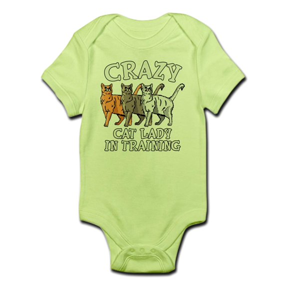 CafePress - Crazy Cat Lady - Baby Light Bodysuit