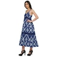 thumbnail image 2 of Moomaya Robe Longue Maxi Imprimée pour Femmes Sans Manches à Col en V Décontractée Évasée Kurta, 2 of 6