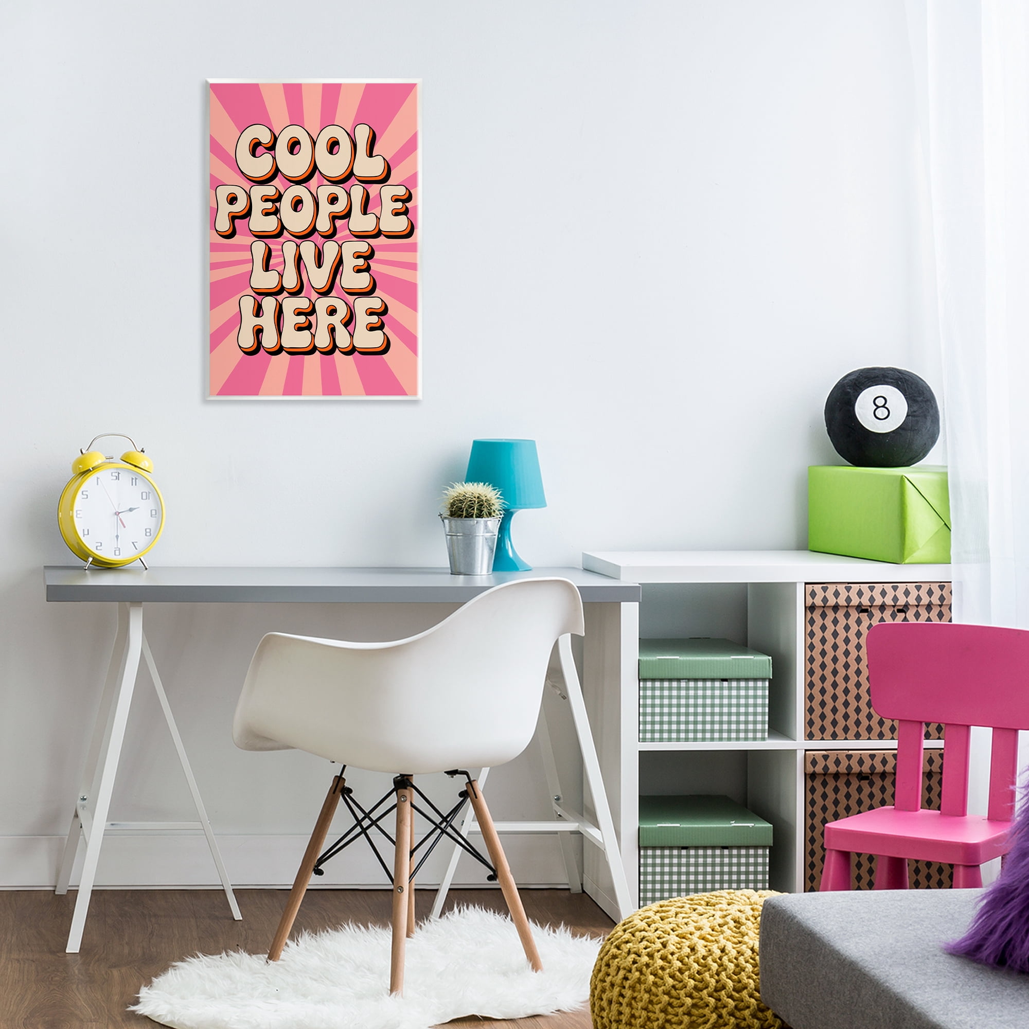 Stupell Industries Groovy Cool People Live Here Wall Plaque Art, design by Andreas Magnusson