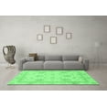 thumbnail image 3 of Ahgly Company Indoor Square Oriental Emerald Green Modern Area Rugs, 3' Square, 3 of 4