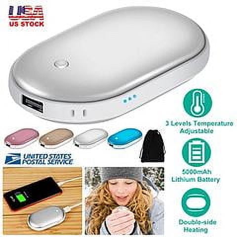 Portable Hand Warmer 5000mAh Power Bank Rechargeable Pocket Warmer