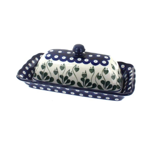 Blue Rose Polish Pottery Alyce Butter Dish