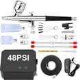 thumbnail image 1 of Kit de aerógrafo Gocheer con compresor de aire de 48 PSI de alta presión, 1 of 7