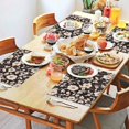 thumbnail image 2 of Pioneer Flower Floral Print Pattern Summer Placemats Table Placemats Set Of 4-Linen Kitchen Washable Placemats Table Mats 12x18 Inch Non-Slip Heat Resistant, 2 of 6