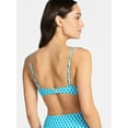 thumbnail image 3 of Time and Tru Women's and Women's Plus Size Geo Print Bralette Top, Sizes XS-3X, Family Swim, 3 of 5