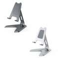 thumbnail image 3 of Folded Tablet Stand Adjustable Support Aluminum Alloy Smartphone Holder Household Replacement for iPad 10.2/9.7 iPad Pro 12/9/11 Gray, 3 of 8