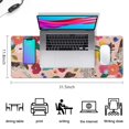 thumbnail image 5 of Long Mouse Pads for Desk,Dogs with Pioneer Flower Desk Mats on Top Of Desks, Desk Mouse Pad Extra Large with 3mm Non-Slip Base and Stitched Edge for Gaming,Office,Work,Home 31.5"x11.8", 5 of 6