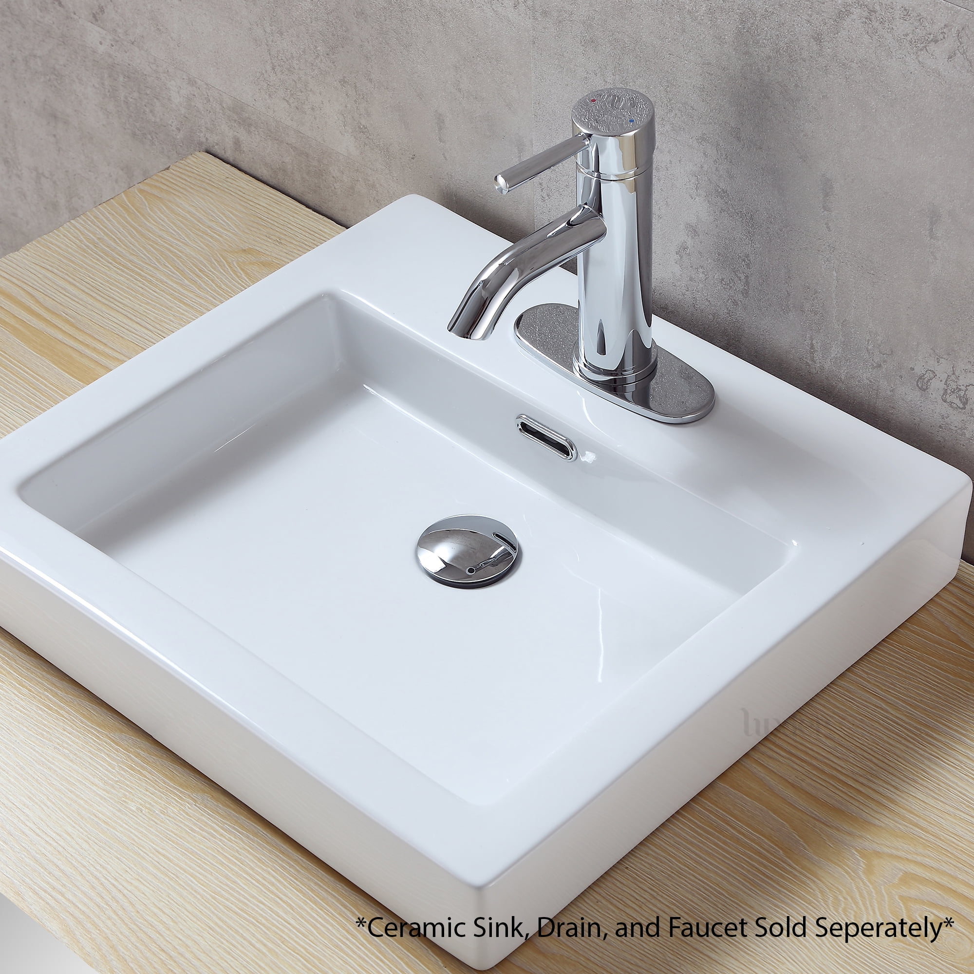 Brass Bathroom Vessel Vanity Sink Faucet Hole Cover Deck Plate Luxier 6 in
