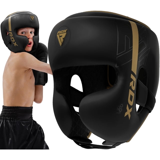 Protector de Cabeza Ajustable para Boxeo RDX para Niños, Acolchado para Entrenamiento de MMA