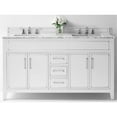 thumbnail image 3 of Ancerre Designs Aspen 60" Transitional Wood Bathroom Vanity Set in White, 3 of 16