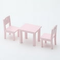 thumbnail image 1 of Meuble Simulateur de table et Chaise pour Enfants 3 Pcs Rose, 1 of 5