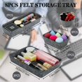 thumbnail image 3 of SHENMO 8 Pieces Felt Drawer Organizer, Stackable Drawer Organizer, Cosmetics Organizer for Home, Office, Cosmetics, 3 of 5